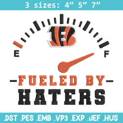 Fueled By Haters Cincinnati Bengals embroidery design, Bengals embroidery, NFL embroidery, logo sport embroidery.