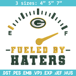Fueled By Haters Green Bay Packers embroidery design, Packers embroidery, NFL embroidery, logo sport embroidery.