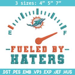 Fueled By Haters Miami Dolphins embroidery design, Miami Dolphins embroidery, NFL embroidery, sport embroidery.