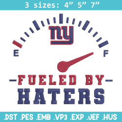 Fueled By Haters New York Giants embroidery design, New York Giants embroidery, NFL embroidery, sport embroidery.