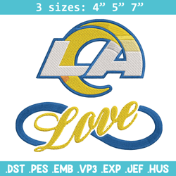 Los Angeles Rams Love embroidery design, Rams embroidery, NFL embroidery, logo sport embroidery, embroidery design. (3)