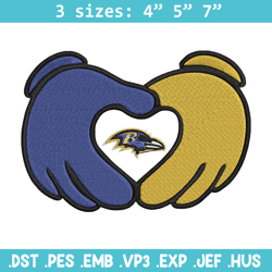 Mickey Hand Baltimore Ravens embroidery design, Baltimore Ravens embroidery, NFL embroidery, logo sport embroidery.