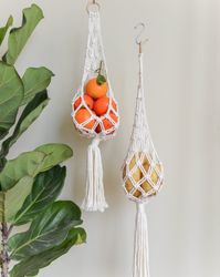 Keep Your Vegetables Fresh and Accessible – Macrame Vegetable Basket