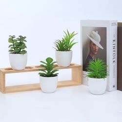 Mini Artificial Succulent Plants in Pots, Fake Succulent Set, Faux Succulents Plants Artificial Potted for Home Office D