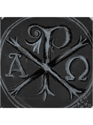 Chi Rho with Alpha and Omega