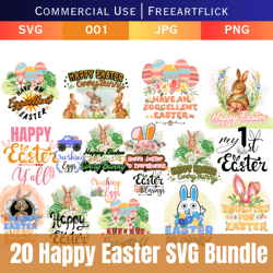 Happy Easter SVG Bundle, Easter SVG, Easter quotes