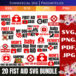 First Aid Kit SVG Vector File, First aid bag,Emergency medical kit, Emergency bag, allergy bag, diabetes bag