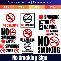 No smoking warning sign svg