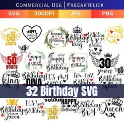 Birthday Quotes SVG Bundle, Birthday SVG, Birthday Girl svg,Birthday Shirt SVG, Birthday Gift Svg