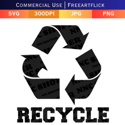 Recycling Bin Signs, Trash Can Decals svg