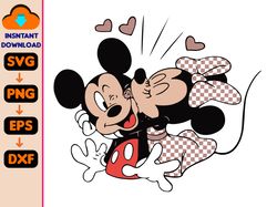 Disney Valentines Svg, Mickey And Minnie Svg, Cute Valentines Day Svg, Disney Trip Svg, Valentines Day Svg, Disney Svg