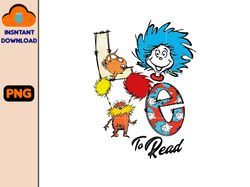 love to read png, dr. suess day png, thing png, the lorax png, tree dr.seuss png