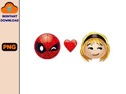Marvel Valentine's Day Png, Spider Man Stuck On You Heart Logo Png (1)