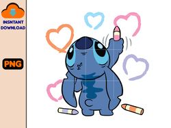 Stitch Valentine Png, Valentine Movie Cartoon Png, Pink Valentine Png, Be My Valentine Png, Happy Valentine Day Png (23)