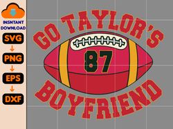 Go Taylor's Boyfriend Svg, In My Chiefs Era Svg, Travis and Taylor, Retro In My Chiefs Era Shirt Design Svg
