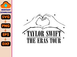 Taylor's Version Svg, Taylor's Hand Heart Sign Svg, The Eras Tour Svg, Taylor's Eras Svg, Instant Download