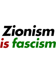 Zionism is Fascism Israel Palestine Boycott Divest Sanction BDS