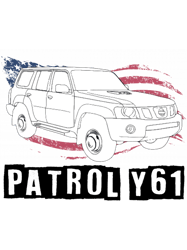 Nissan Patrol Y61 American Flag OffRoad Car