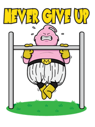 Never Give UpFat Majin BuuAnime Gym Motivational