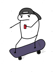 Cool flork skateboarding