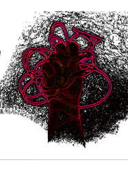 Neon Hand Flower