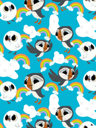 Puffin repeated pattern Graphic (2)
