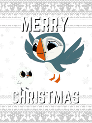 Puffin rock ugly Christmas sweater Active