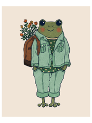 Mr. Frog  Casual  Canvas Print
