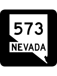 Nevada State Route SR 573  United States Highway Shild Sign