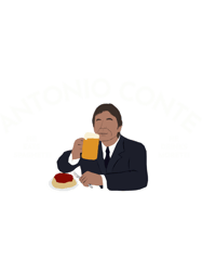 Antonio Conte He Eats Spaghetti He Drink Moretti