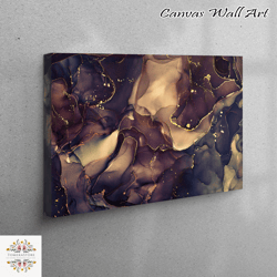 wall art canvas, canvas decor, canvas gift, brown and gold marble, gold marble canvas print, modern canvas art, shimmery