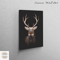 wall art canvas, large canvas, canvas decor, deer photography, trendy canvas art, deer art, deer photo printed, animal p