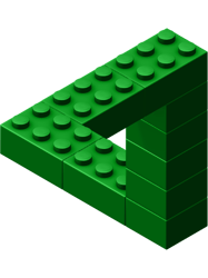 Escher Toy Bricks - Green