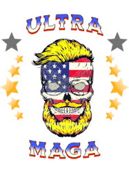 Ultra Maga Skull blond hair skull PremiumPremium