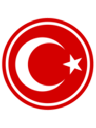 Turkish flag round