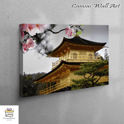 japan canvas decor, landscape art canvas, japanese view wall decor, view canvas art, personalized gift for her canvas pr