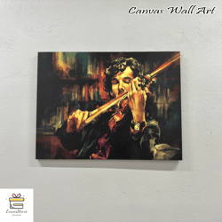 large canvas, wall art, canvas wall art, music room canvas, oil painting print, music wall art, violinist canvas canvas,