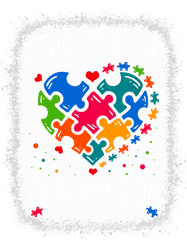 Autistic shirt Mom Women I Wear Blue For My Son