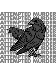 Attempted Murder Of Crows Funny Bird Lover,Png, Png For Shirt, Png Files For Sublimation, Digital Download