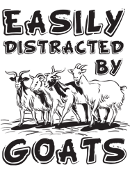 Easily Distracted By Goats Funny Goat Lover,Png, Png For Shirt, Png Files For Sublimation, Digital Download