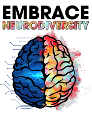 Embrace Neurodiversity Brain ADHD Autism Awareness,Png, Png For Shirt, Png Files For Sublimation, Digital Download