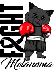 fight melanoma awareness month warrior survivor cat boxing,png, png for shirt, png files for sublimation, digital downla