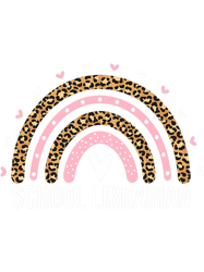 Heart School Librarian For Women Teacher Rainbow Library Fun, Png, Png For Shirt, Png Files For Sublimation, Digital Dow