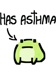 frog Has asthma,Png, Png For Shirt, Png Files For Sublimation, Digital Download