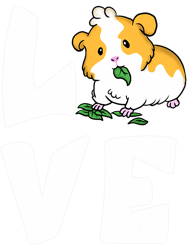I Love Guinea Pigs Cute Guinea Pig Owner, Png, Png For Shirt, Png Files For Sublimation, Digital Download, Printable