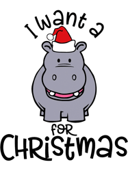 Funny I Want A Hippopotamus For Christmas Tree Hippo Santa,Png, Png For Shirt, Png Files For Sublimation, Digital Downlo