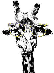 Giraffe Tee Vintage Animal Leopard Print Glasses,Png, Png For Shirt, Png Files For Sublimation, Digital Download