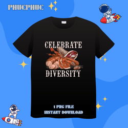 Celebrate Diversity BBQ Meat Smoking Barbecue Smoker PorkPng, Png For Shirt, Png Files For Sublimation, Digital Download