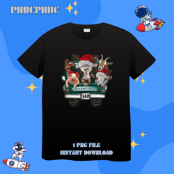 christmas farm animals truck santa hat family pajamaspng, png for shirt, png files for sublimation, digital download, pr