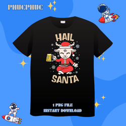 Christmas Hail Santa Satanism Baphomet for Witches HolidayPng, Png For Shirt, Png Files For Sublimation, Digital Downloa
